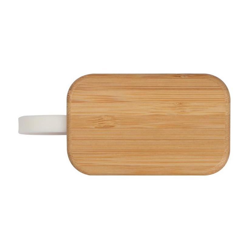 Căști bluetooth în suport de bambus Beige