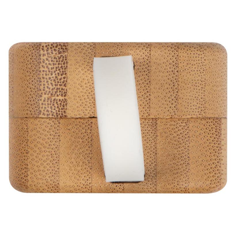 Căști bluetooth în suport de bambus Beige