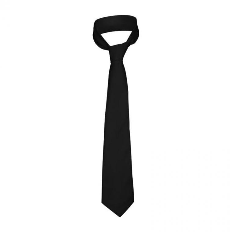 Cravată Moaco Albă Negru Marime universala