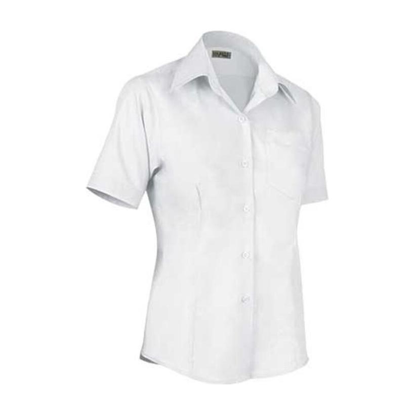 Cămașă cu mânecă scurtă pentru femei Star alb 46