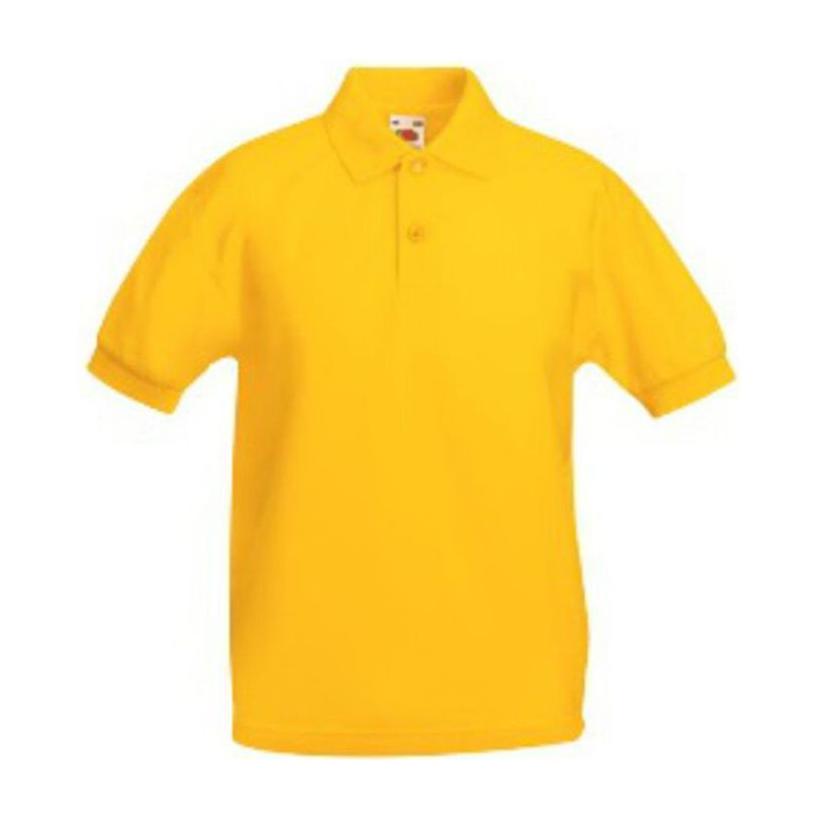 Tricou Polo pentru copii Pique Galben