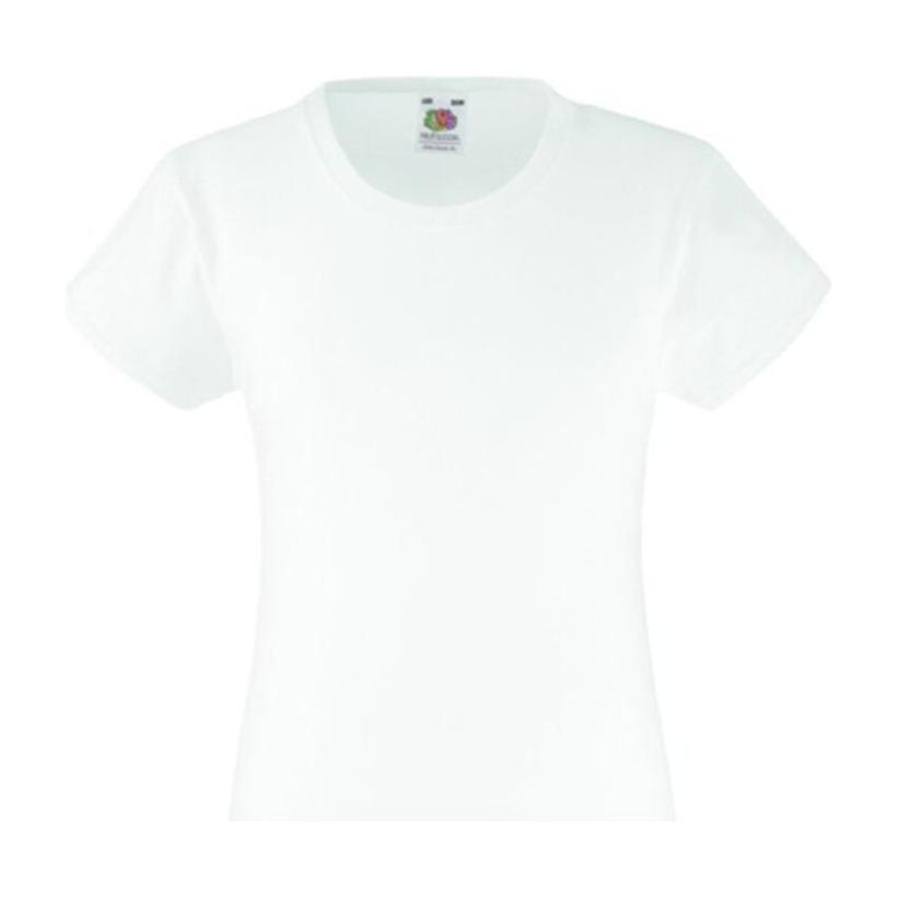 Tricou pentru fetițe Alb 14 - 15 ani