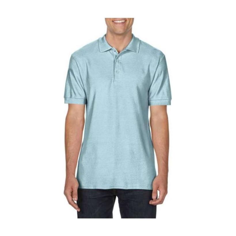 Tricou pentru adulți Polo din bumbac Premium Albastru M