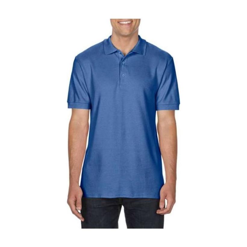Tricou pentru adulți Polo din bumbac Premium Flo Blue