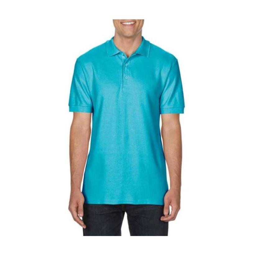 Tricou pentru adulți Polo din bumbac Premium Albastru XL