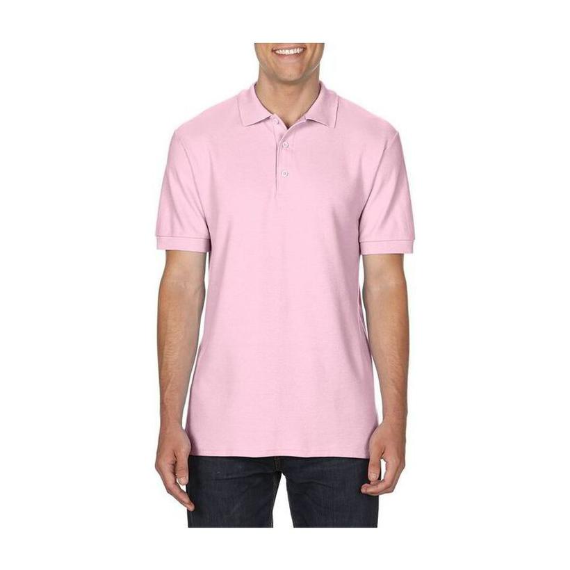 Tricou pentru adulți Polo din bumbac Premium Roz L
