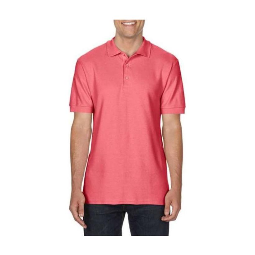 Tricou pentru adulți Polo din bumbac Premium Roz XL