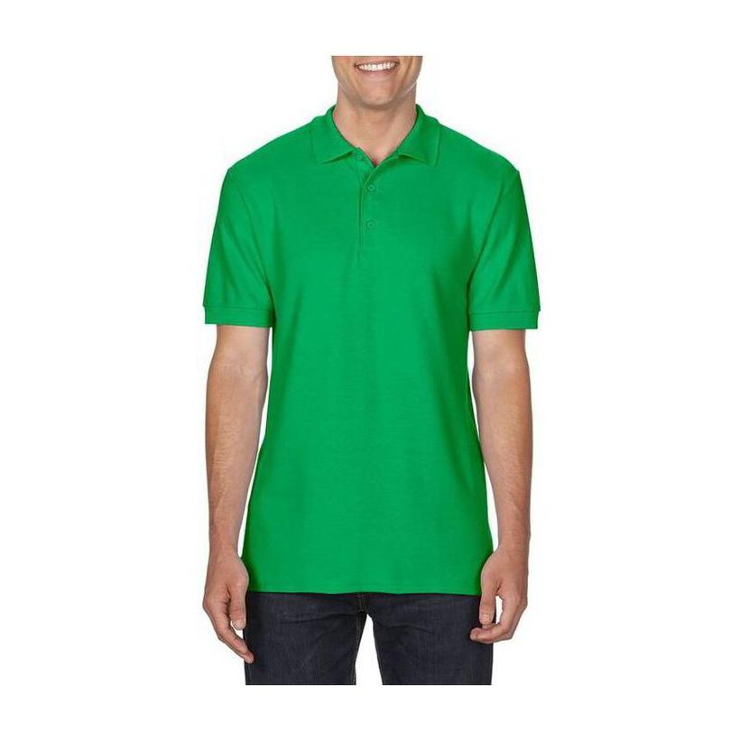 Tricou pentru adulți Polo din bumbac Premium Verde XL
