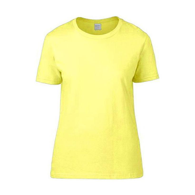 Tricou din bumbac pentru femei Premium Galben