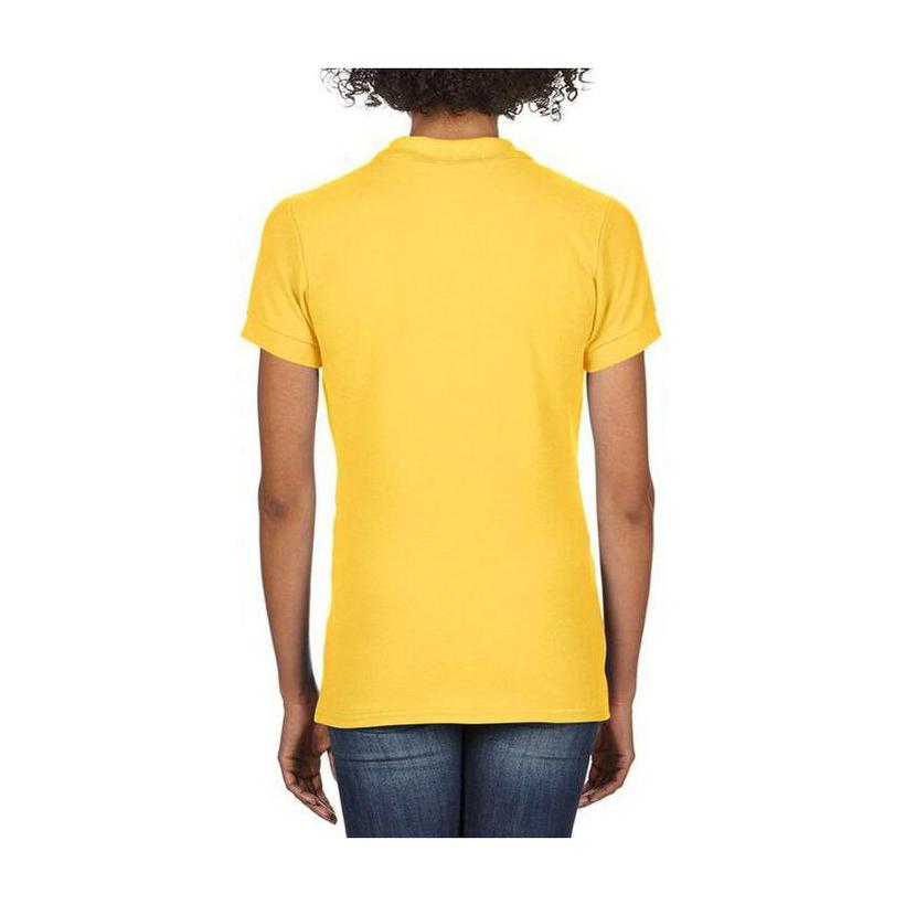 Tricou Polo pentru femei din bumbac Premium Galben XL