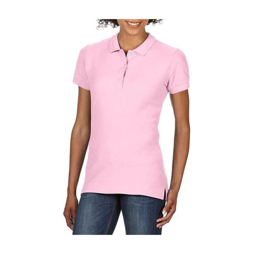 Tricou Polo pentru femei din bumbac Premium Roz XL