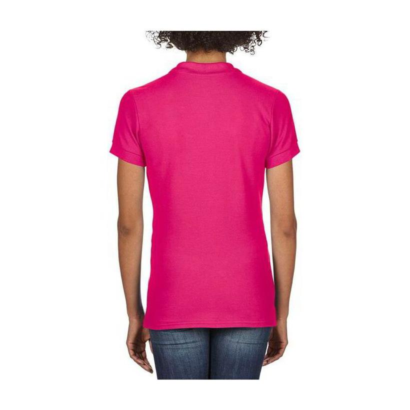 Tricou Polo pentru femei din bumbac Premium Roz XL