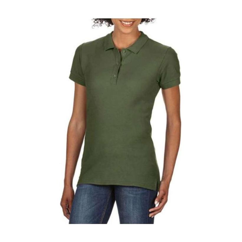 Tricou Polo pentru femei din bumbac Premium Verde M