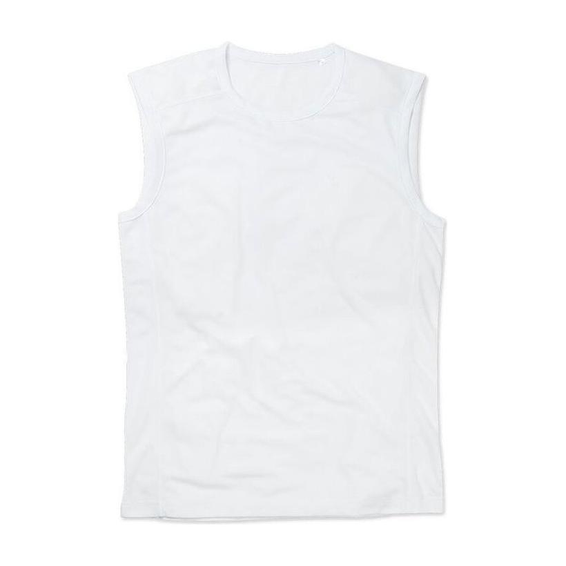 Tricou fără mâneci Active alb XL