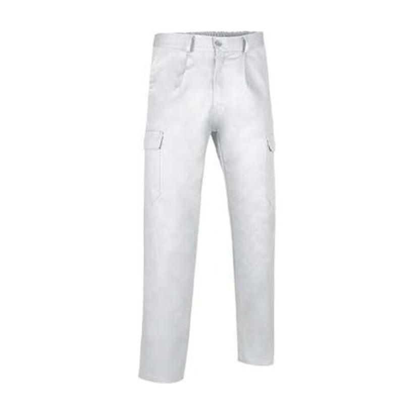 Pantaloni Caster alb XL