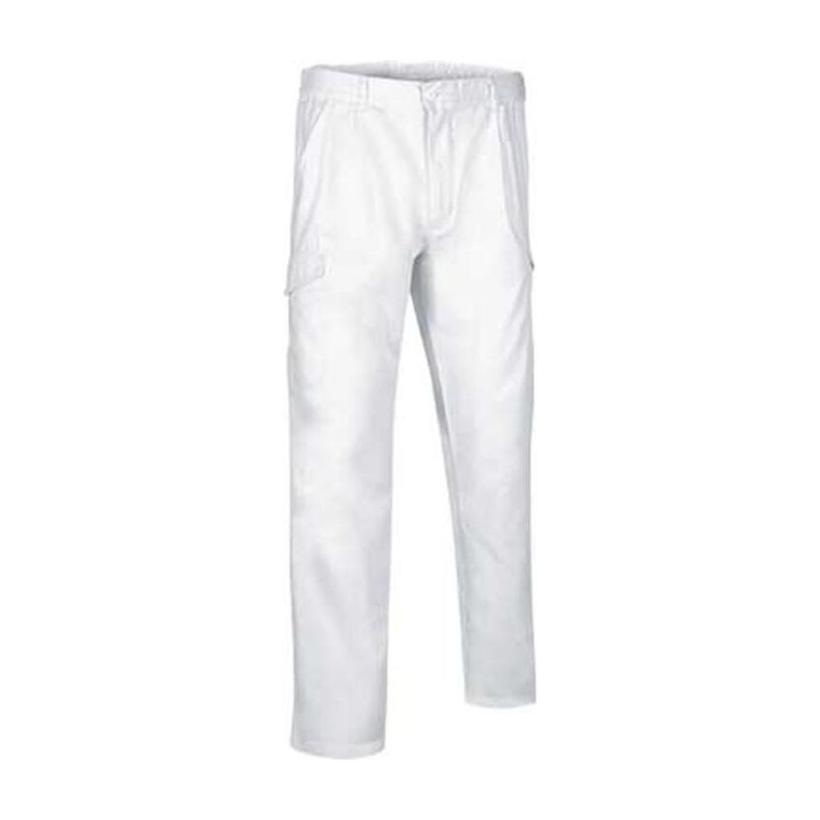 Pantaloni basic QUARTZ alb XL