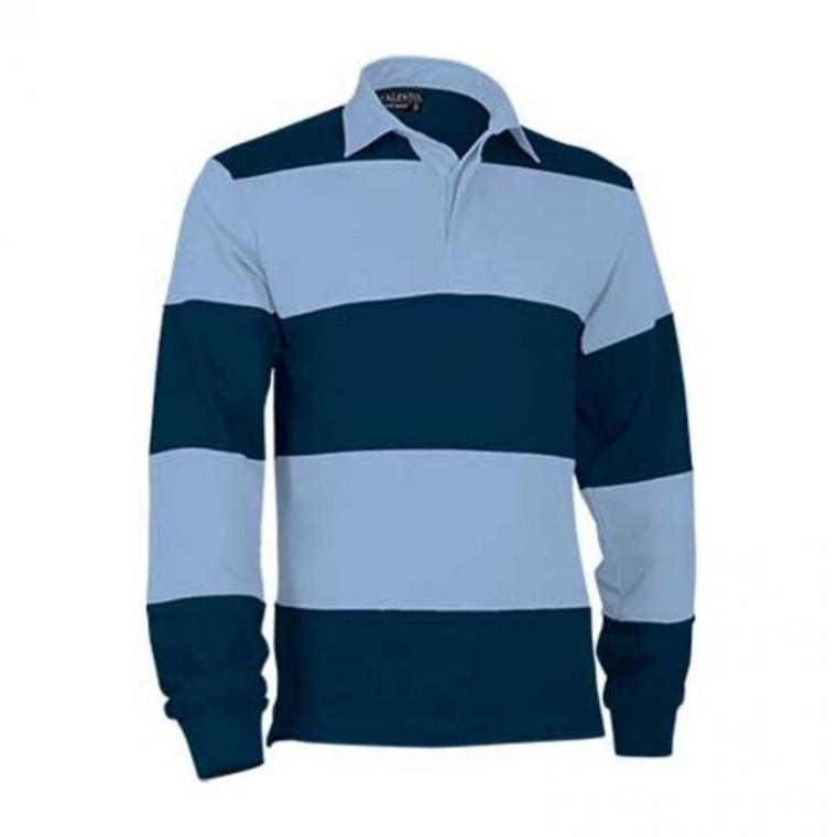Rugby Poloshirt Ruck Sky Blue - Orion Navy Blue