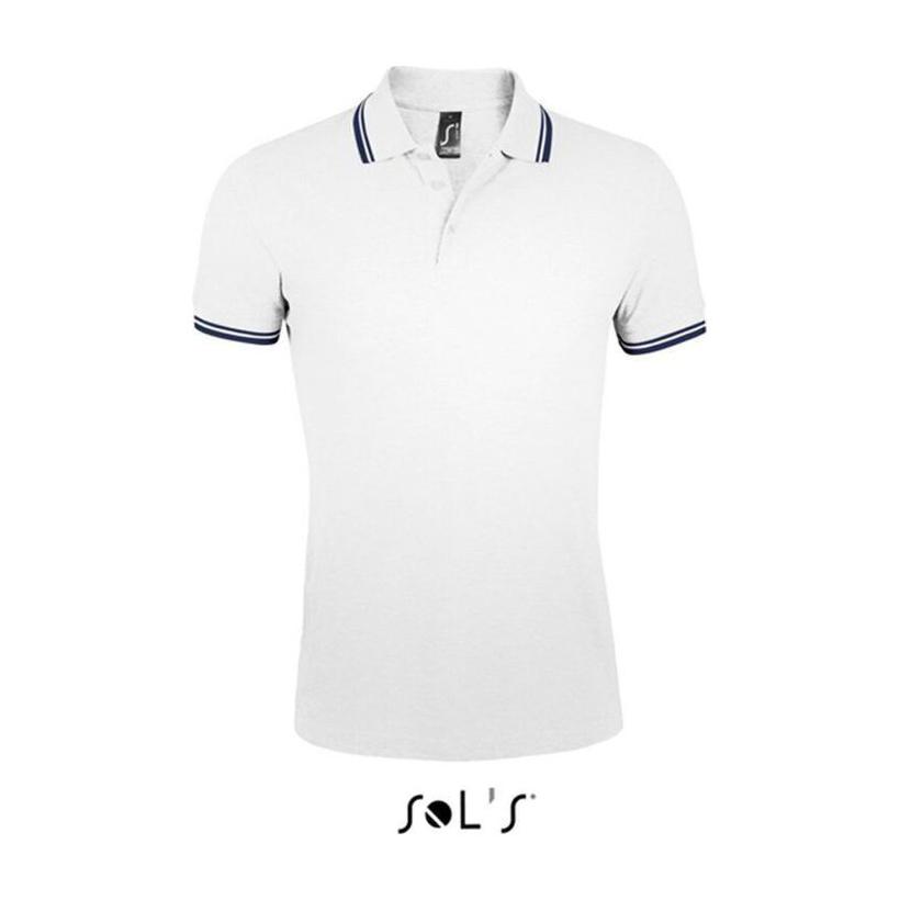 Tricou Polo pentru bărbați Solo's Pasadena White