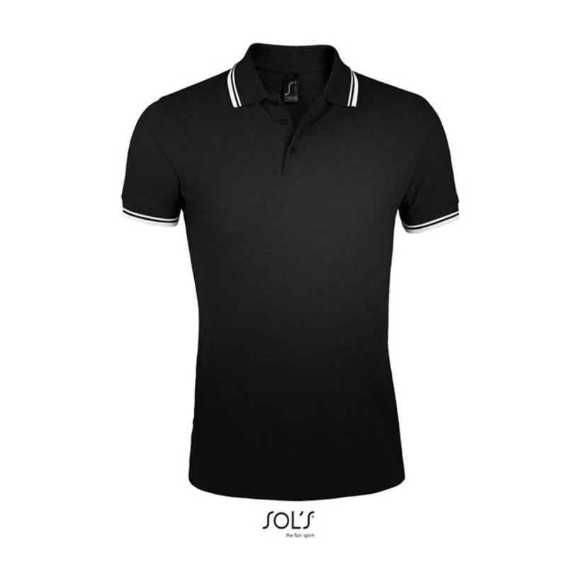 Tricou Polo pentru bărbați Solo's Pasadena Negru XL