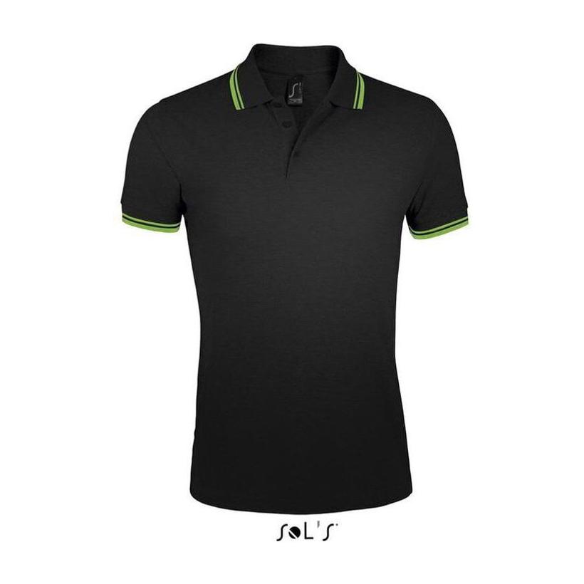 Tricou Polo pentru bărbați Solo's Pasadena Negru XL
