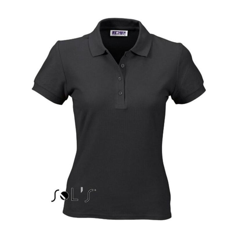 Tricou Polo pentru femei Sol's People Negru XL