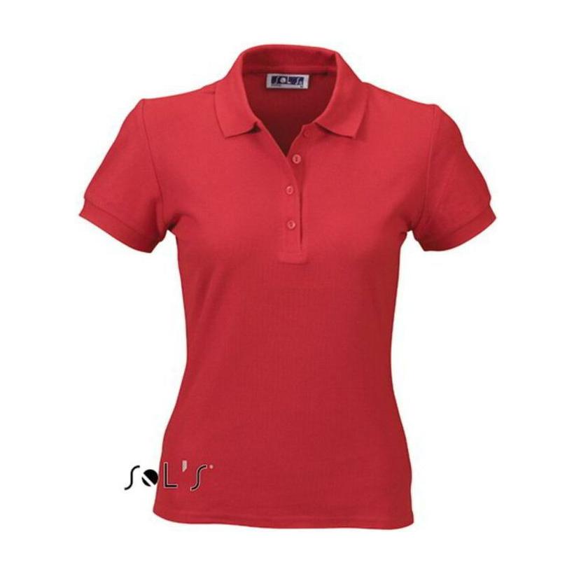 Tricou Polo pentru femei Sol's People Rosu