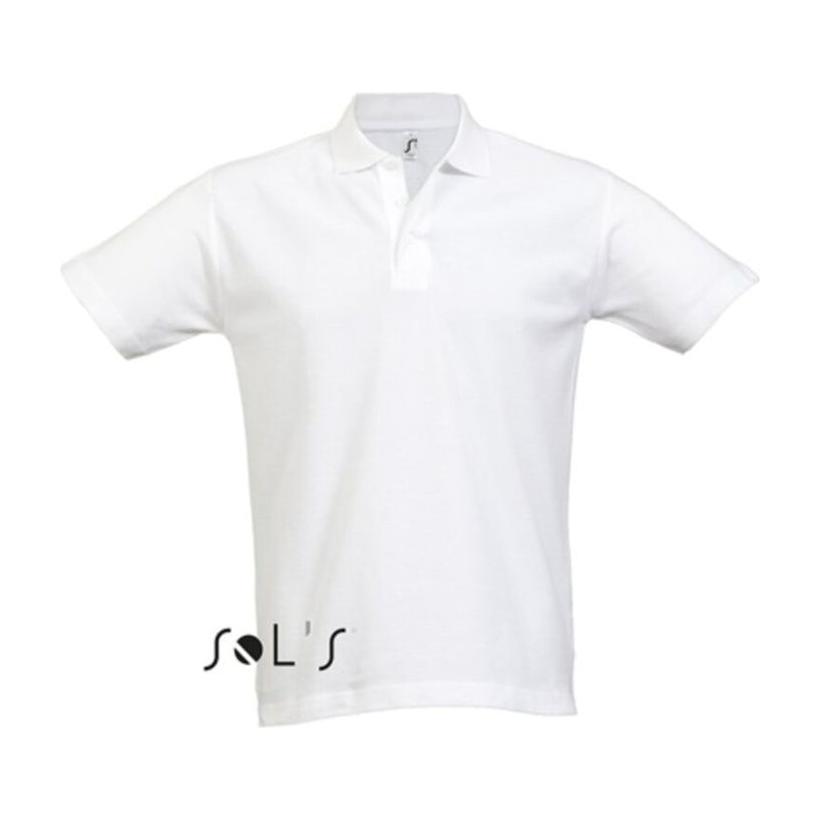 Tricou Polo pentru bărbați Solo's Summer alb XS