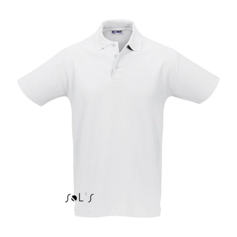 Tricou Polo pentru bărbați Sol's Spring Iimen's Pique alb M