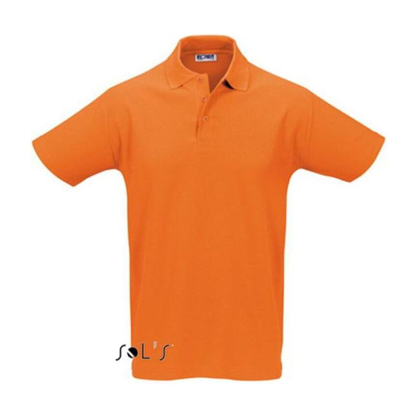 Tricou Polo pentru bărbați Sol's Spring Iimen's Pique Portocaliu