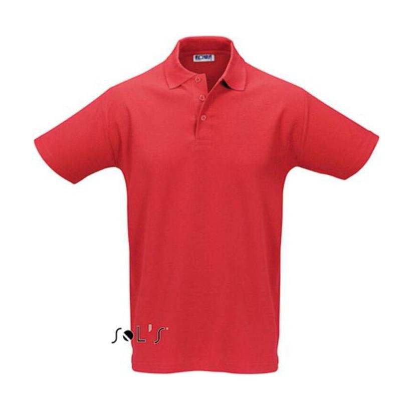 Tricou Polo pentru bărbați Sol's Spring Iimen's Pique Rosu