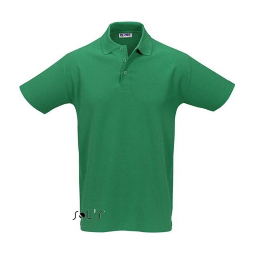 Tricou Polo pentru bărbați Sol's Spring Iimen's Pique Verde XL