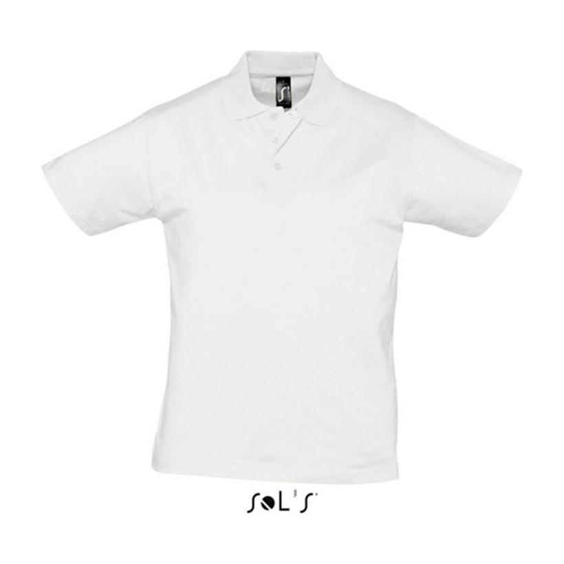 Tricou Polo pentru bărbați Prescott alb XL