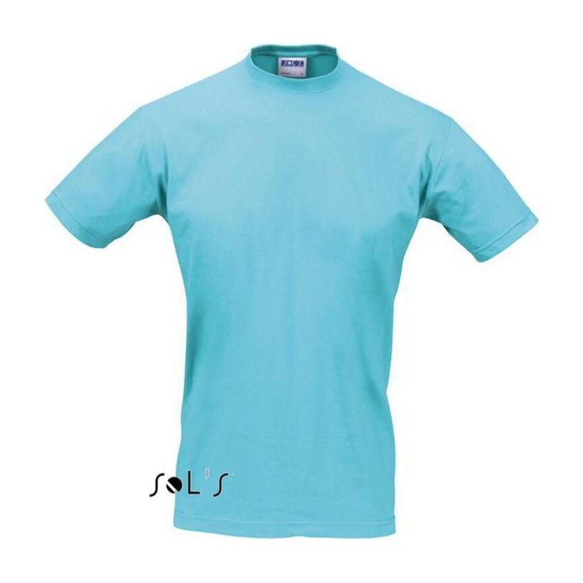 Tricou unisex cu guler rotund Sols Regent Albastru XS