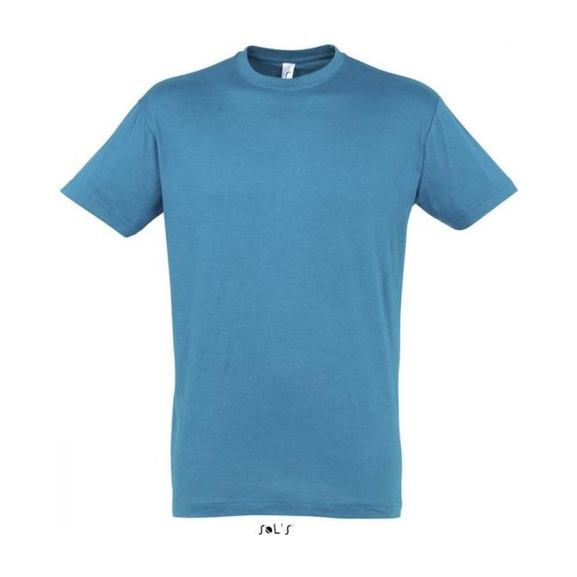 Tricou unisex cu guler rotund Sols Regent Albastru XS