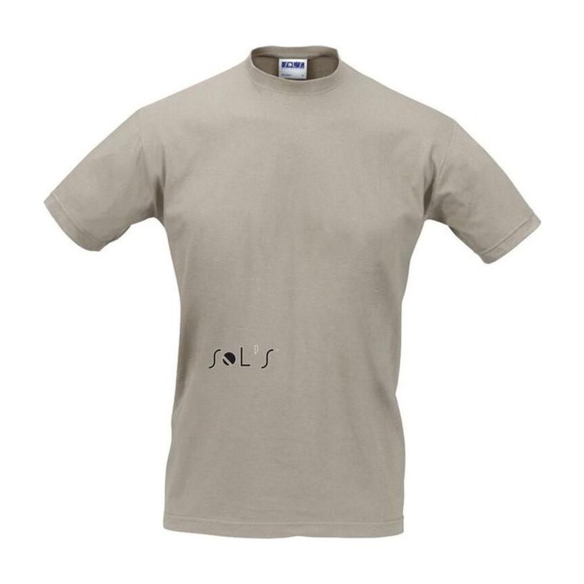 Tricou unisex cu guler rotund Sols Regent Gri XL