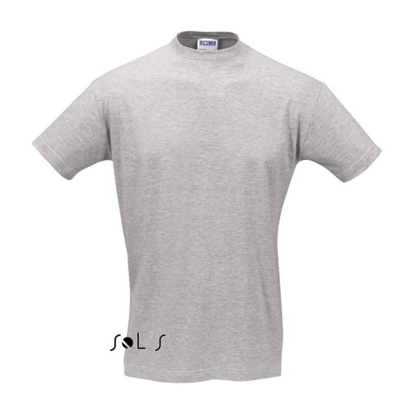 Tricou unisex cu guler rotund Sols Regent Gri XS