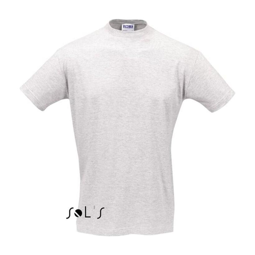 Tricou unisex cu guler rotund Sols Regent Gri XS