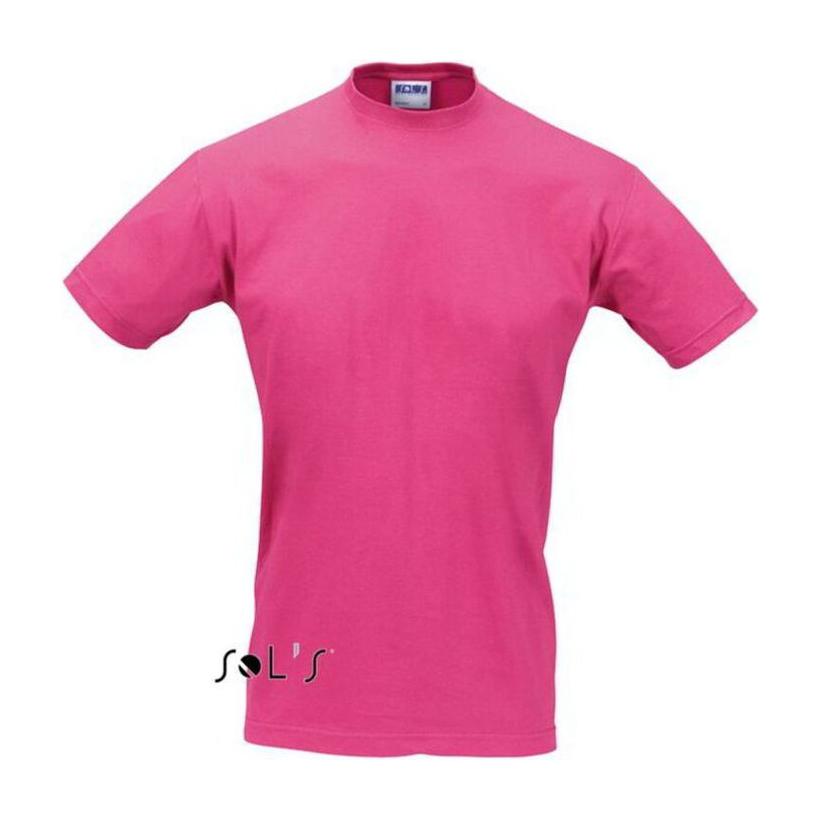 Tricou unisex cu guler rotund Sols Regent Roz