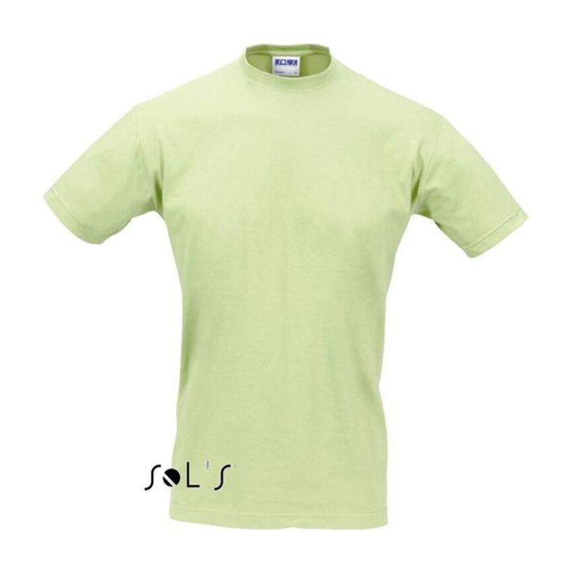 Tricou unisex cu guler rotund Sols Regent Verde