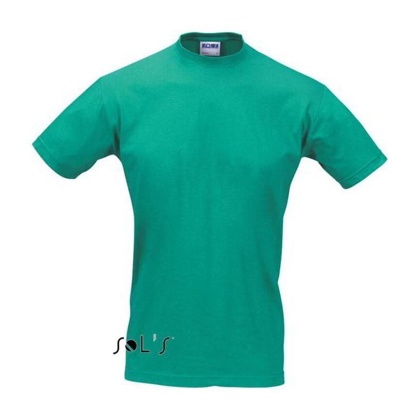 Tricou unisex cu guler rotund Sols Regent Verde