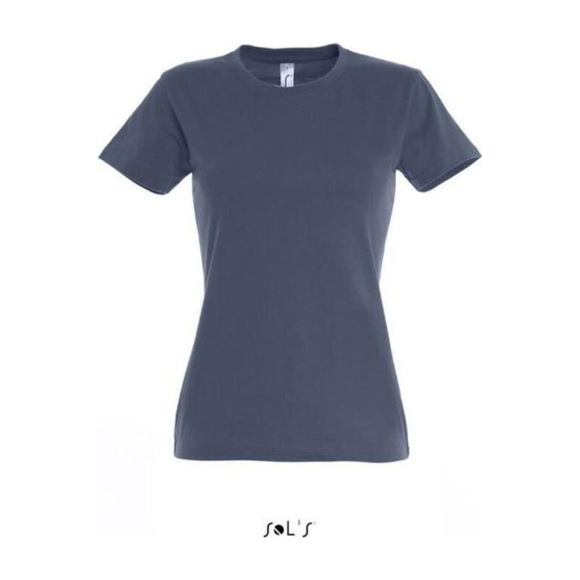 Tricou cu guler rotund pentru femei Solo's Imperial Albastru
