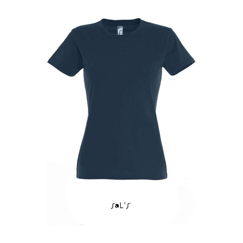 Tricou cu guler rotund pentru femei Solo's Imperial Albastru XL