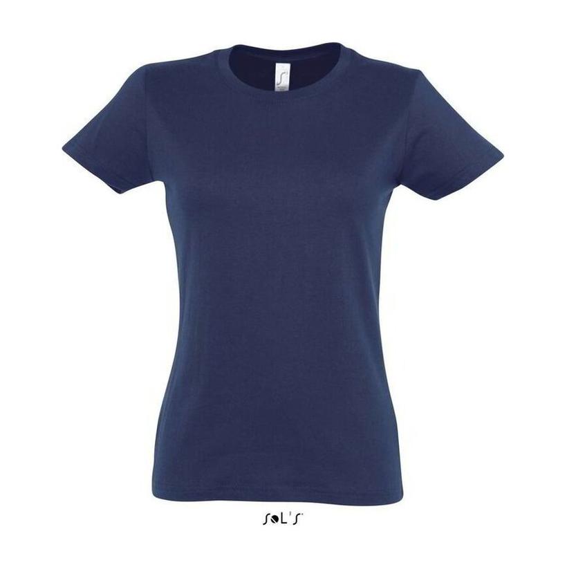 Tricou cu guler rotund pentru femei Solo's Imperial Albastru închis