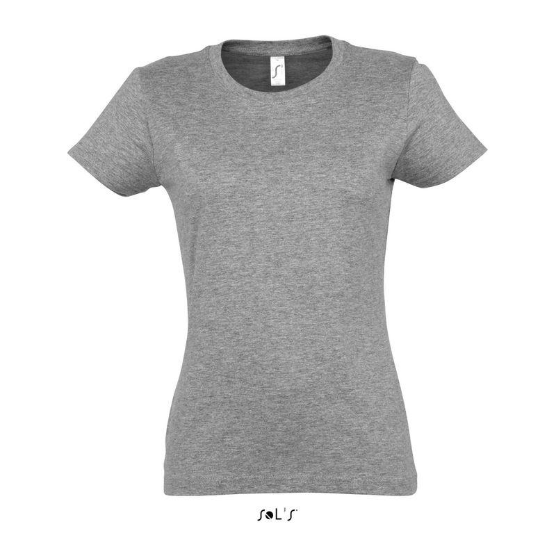 Tricou cu guler rotund pentru femei Solo's Imperial Grey Melange 3XL