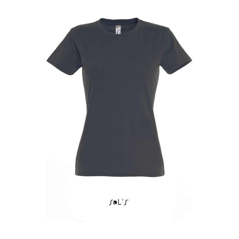 Tricou cu guler rotund pentru femei Solo's Imperial Gri XL