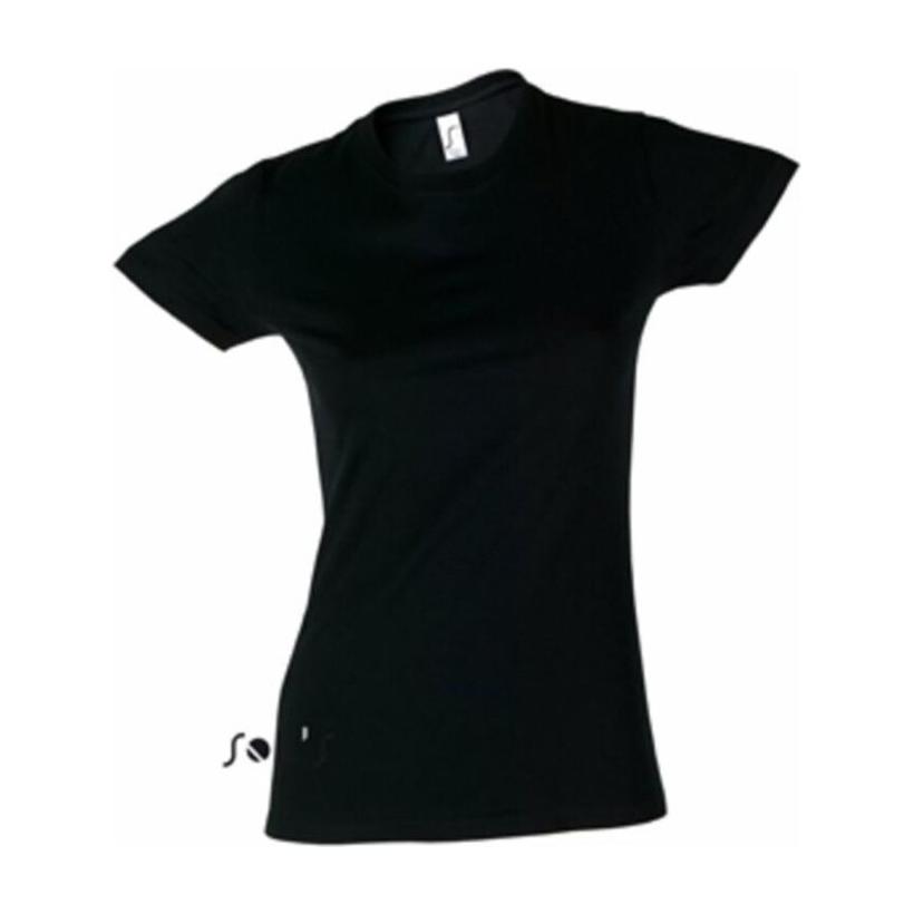 Tricou cu guler rotund pentru femei Solo's Imperial Negru