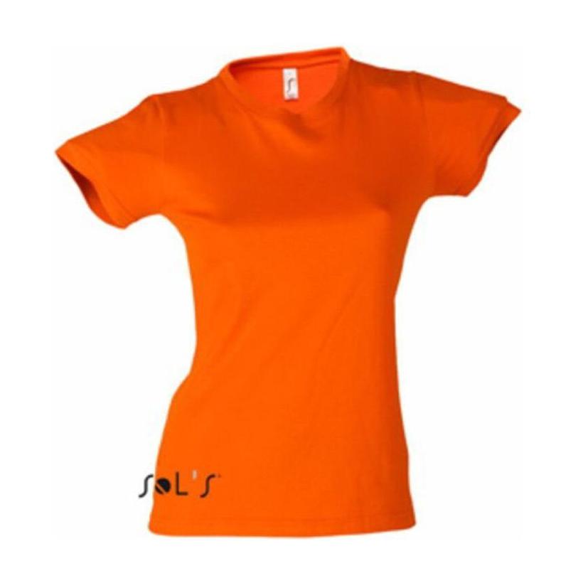 Tricou cu guler rotund pentru femei Solo's Imperial Portocaliu XXL