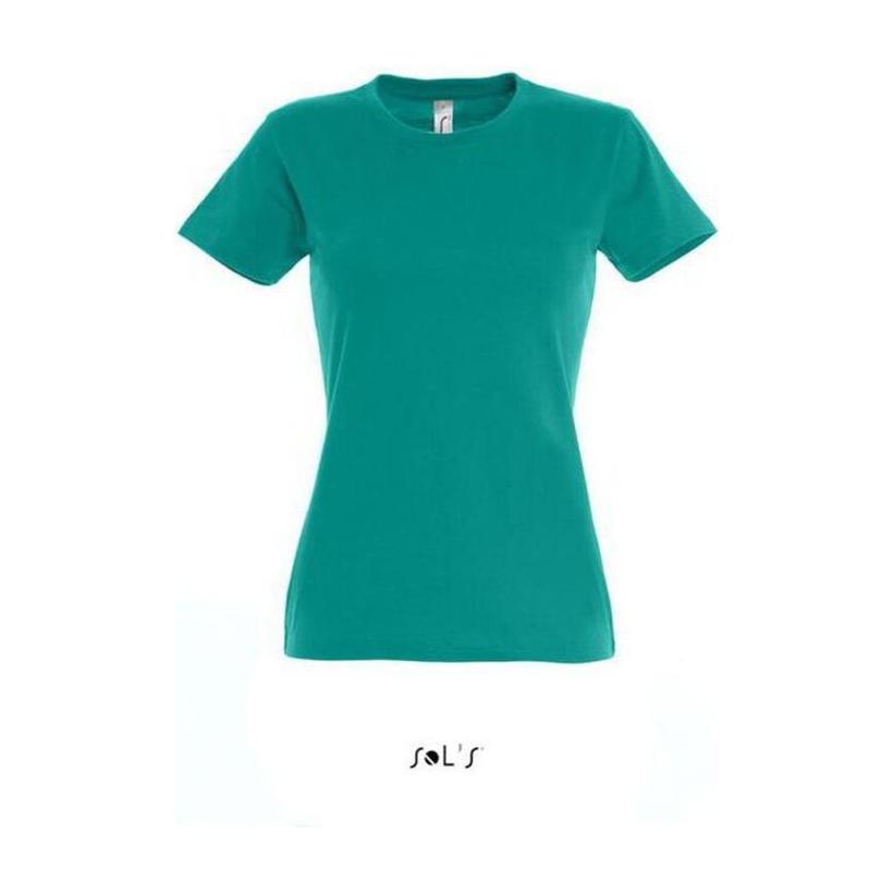 Tricou cu guler rotund pentru femei Solo's Imperial Verde
