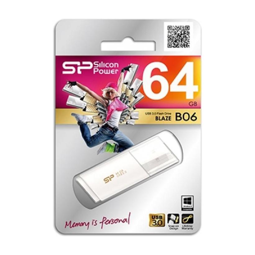 Stick USB Silicon Power Blaze B06 alb