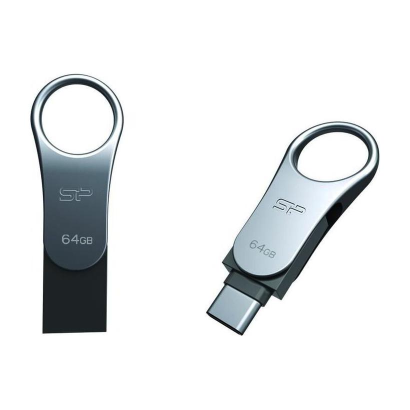 Stick USB Silicon Power pentru Type-C Mobile C80 Gri